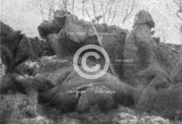 'Une semaine de combats sur la rive gauche de la Meuse; 10 mars (13 heures). --Guetteur..., 1916. Creator: Unknown.