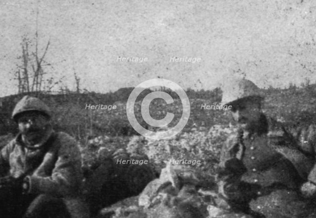'Une semaine de combats sur la rive gauche de la Meuse; 15 mars (17 h. 30)..., 1916. Creator: Unknown.