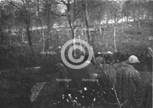 'Une semaine de combats sur la rive gauche de la Meuse; 9 mars.--Avant d'entrer en action..., 1916. Creator: Unknown.