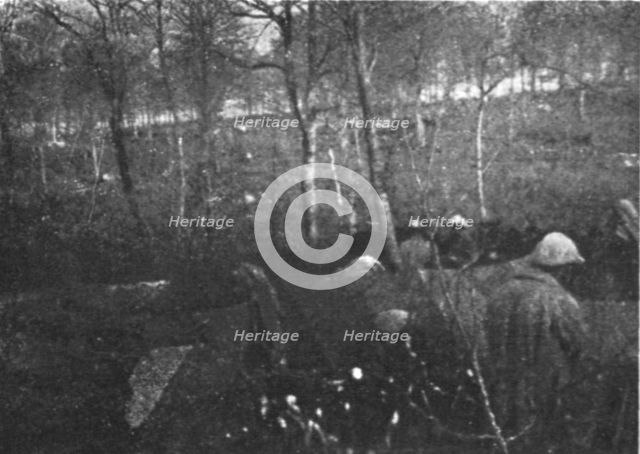 'Une semaine de combats sur la rive gauche de la Meuse; 9 mars.--Avant d'entrer en action..., 1916. Creator: Unknown.