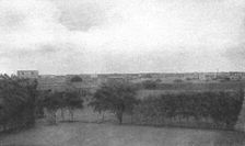 'Une tempete de sable s'avancant sur Khartoum; Le Nord-Est Africain 1914. Creator: Unknown