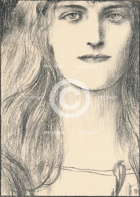 Une tete de face, 1898. Artist: Fernand Khnopff