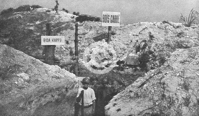 'Une tranchee Russe sur le front de Champagne', 1916. Creator: Unknown.