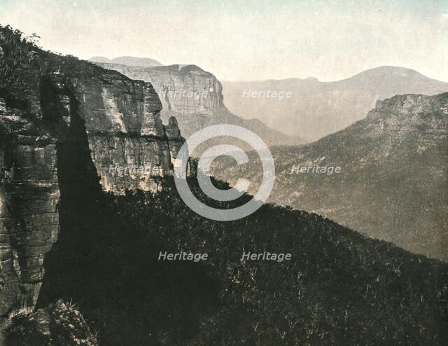 ''Une vallee dans les Montagnes Bleues; Iles Africaines de la mer des Indes', 1914. Creator: Unknown.
