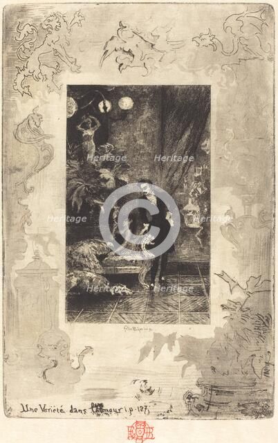 Une Variété dans l'Amour (A Change of Heart), 1879/1880. Creator: Felix Hilaire Buhot.