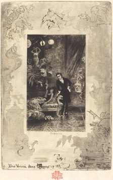 Une Variété dans l'Amour (A Change of Heart), 1879/1880. Creator: Felix Hilaire Buhot