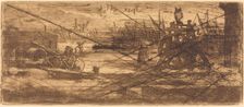 Une Vieux Chantier à Rochester, 1879. Creator: Felix Hilaire Buhot