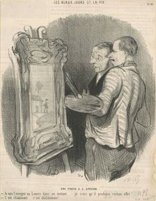 Une visite à l'atelier, c1845. Creator: Honore Daumier
