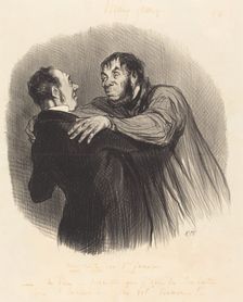 Une Visite du 1er Janvier, 1846. Creator: Honore Daumier