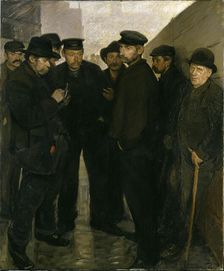Unemployed (Day Laborers at the Port of Hamburg), 1908-1909
