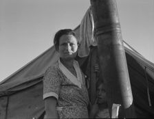 Unemployed family..., near Holtville, California, 1937. Creator: Dorothea Lange
