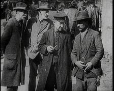 Unemployed German Men Talking to Each Other, 1922. Creator: British Pathe Ltd