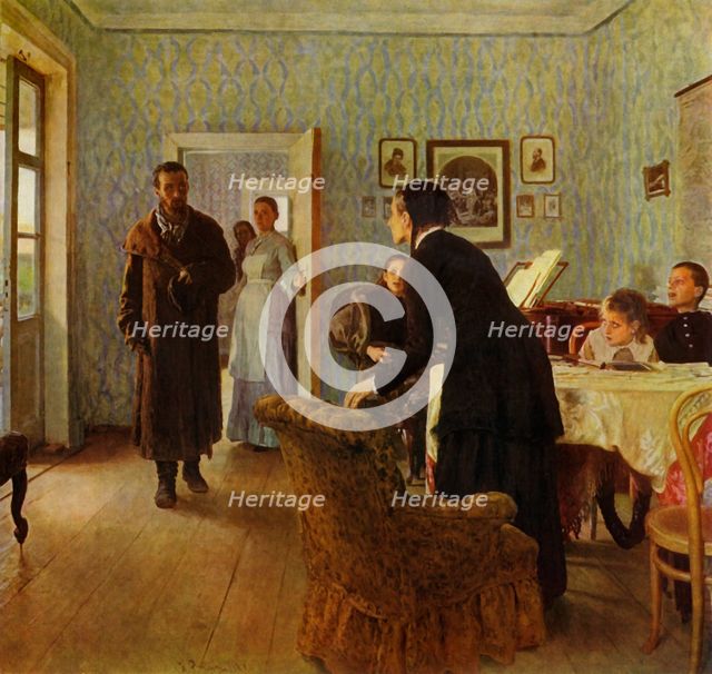 'Unexpected Return', 1884, (1965). Creator: Il'ya Repin.
