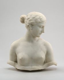 Unfinished bust of "The Greek Slave", n.d.. Creator: Hiram Powers
