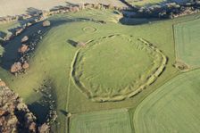 Unfinished Early Iron Age univallate hillfort earthwork situated on Ladle Hill, Hampshire, 2017. Creator: Damian Grady