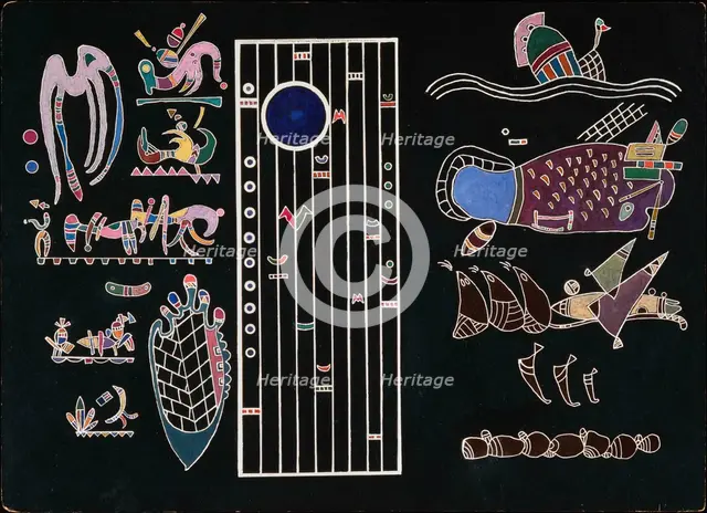 Unfinished Painting, 1944. Creator: Kandinsky, Wassily Vasilyevich (1866-1944).