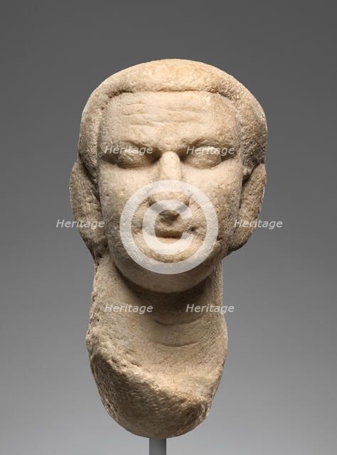 Unfinished Portrait Head of Domitian, late 1st century A.D. Creator: Unknown.