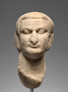 Unfinished Portrait Head of Domitian, late 1st century A.D. Creator: Unknown