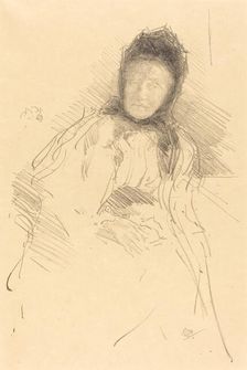 Unfinished Sketch of Lady Haden, 1895. Creator: James Abbott McNeill Whistler