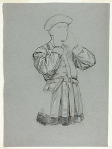 Unfinished Sketch of Man in Tunic, n.d. Creator: Henry Stacy Marks