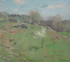 Unfolding Buds, 1909. Creator: Willard Leroy Metcalf