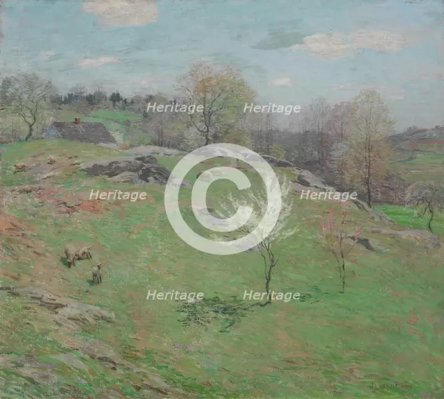 Unfolding Buds, 1909. Creator: Willard Leroy Metcalf.