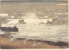 Unfurled Waves, Flood of September, 1901 (Les Vagues deferlent), 1901. Creator: Auguste Lepere