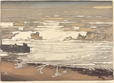 Unfurled Waves, Flood of September, 1901 (Les Vagues deferlent), 1901. Creator: Auguste Lepere
