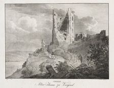 Ungern, Alter Thurn zu Vicegrad. Creator: Jakob Alt (Austrian, 1789-1872)
