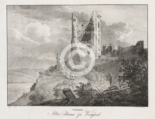 Ungern, Alter Thurn zu Vicegrad. Creator: Jakob Alt (Austrian, 1789-1872).