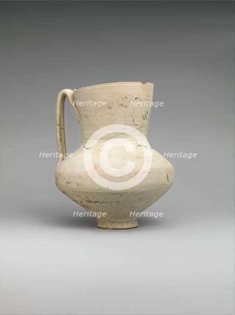 Unglazed Jug with Writing, Iran, 8th-9th century. Creator: Unknown.