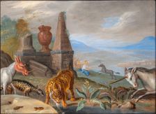 Unicorn and Other Animals, 1660. Creator: Jan van Kessel