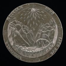 Unicorn Dipping Its Horn into a Stream [reverse], 1460. Creator: Jacopo Lixignolo