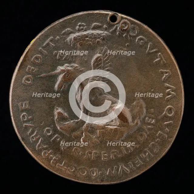 Unicorn-Pegasus [reverse], probably 1463/1477. Creator: Sperandio Savelli.