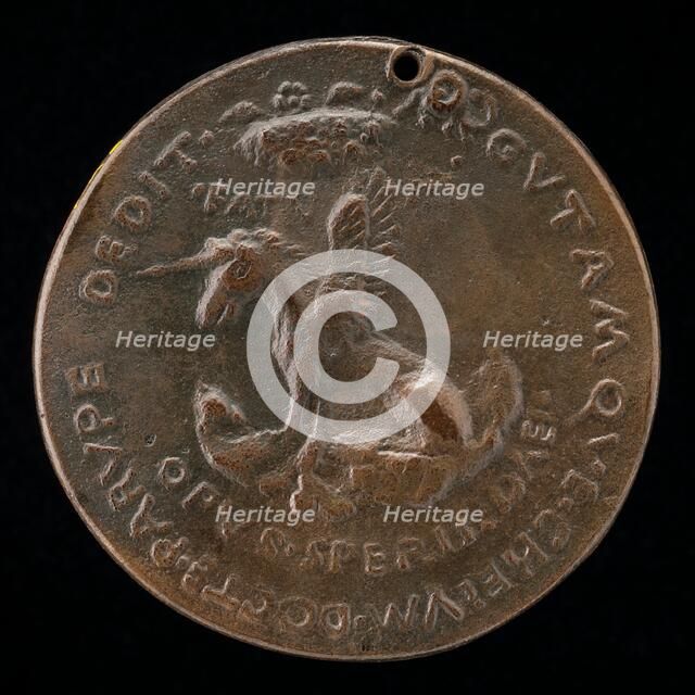 Unicorn-Pegasus [reverse], probably 1463/1477. Creator: Sperandio Savelli.