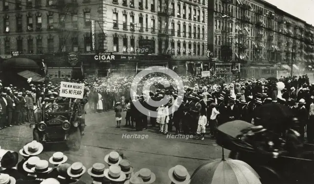 UNIA Parade, organized in Harlem, 1920. Creator: Unknown.