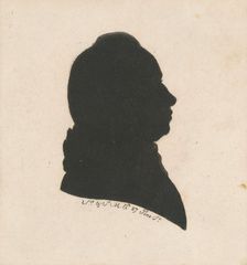 Unidentified Male Silhouette, 1797. Creator: Charles Balthazar Julien Févret de Saint-Mémin