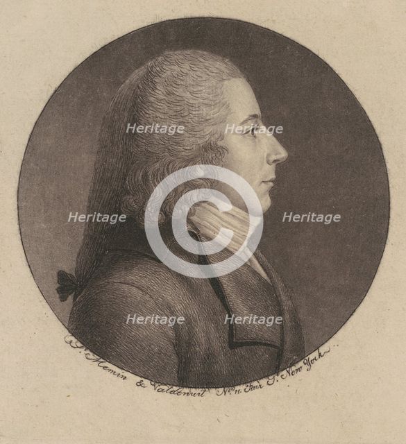 Unidentified Man, 1796-1797. Creator: Charles Balthazar Julien Févret de Saint-Mémin.