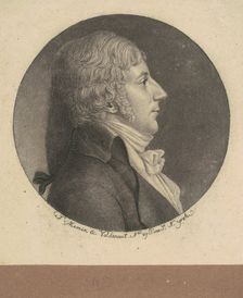 Unidentified Man, 1797. Creator: Charles Balthazar Julien Févret de Saint-Mémin
