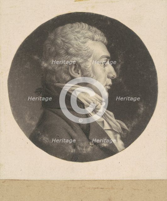 Unidentified Man, 1798-1803. Creator: Charles Balthazar Julien Févret de Saint-Mémin.