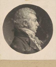 Unidentified Man, 1798-1803. Creator: Charles Balthazar Julien Févret de Saint-Mémin