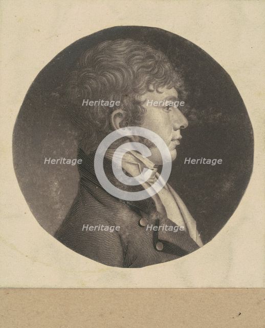 Unidentified Man, 1798-1803. Creator: Charles Balthazar Julien Févret de Saint-Mémin.