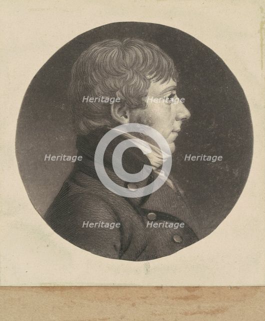 Unidentified Man, 1798-1803. Creator: Charles Balthazar Julien Févret de Saint-Mémin.