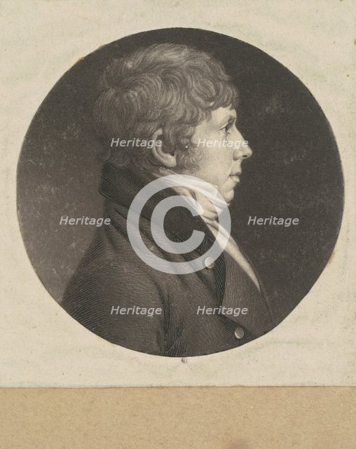 Unidentified Man, 1798-1803. Creator: Charles Balthazar Julien Févret de Saint-Mémin.