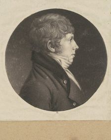 Unidentified Man, 1798-1803. Creator: Charles Balthazar Julien Févret de Saint-Mémin