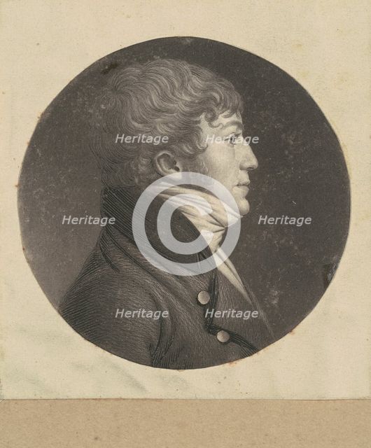 Unidentified Man, 1798-1803. Creator: Charles Balthazar Julien Févret de Saint-Mémin.