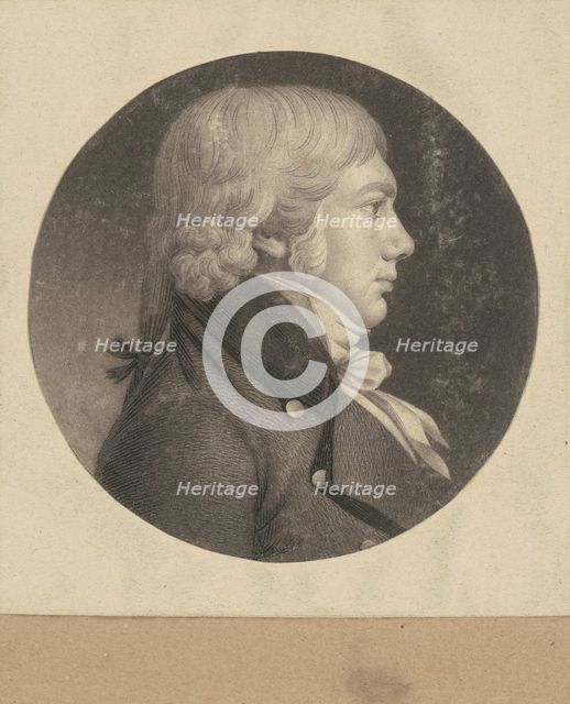 Unidentified Man, 1798-1803. Creator: Charles Balthazar Julien Févret de Saint-Mémin.