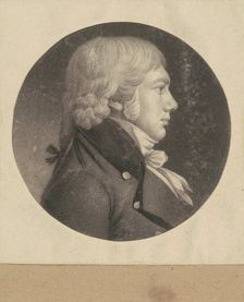 Unidentified Man, 1798-1803. Creator: Charles Balthazar Julien Févret de Saint-Mémin