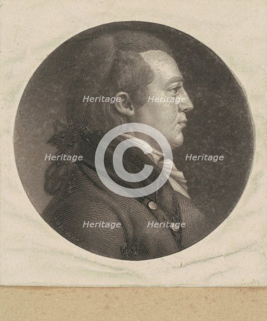Unidentified Man, 1798-1803. Creator: Charles Balthazar Julien Févret de Saint-Mémin.