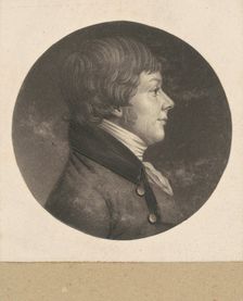 Unidentified Man, 1798-1803. Creator: Charles Balthazar Julien Févret de Saint-Mémin